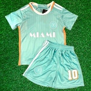 LIONEL MESSI  3rd SOCCER JERSEY SIZE 22 KID XS 5-6T TODDLER UNIFORM AGE 5-6